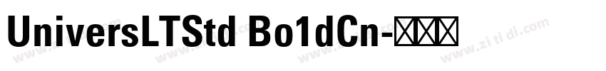 UniversLTStd Bo1dCn字体转换